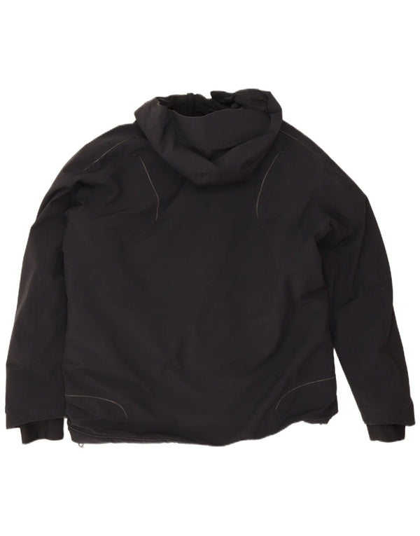 Vision Mens Hooded Rain Jacket UK 40 Large Navy Blue Polyamide