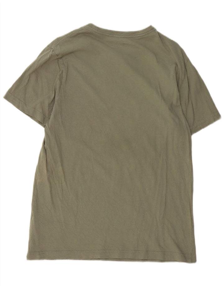 Hurley Mens Graphic T-Shirt Top Medium Green Cotton