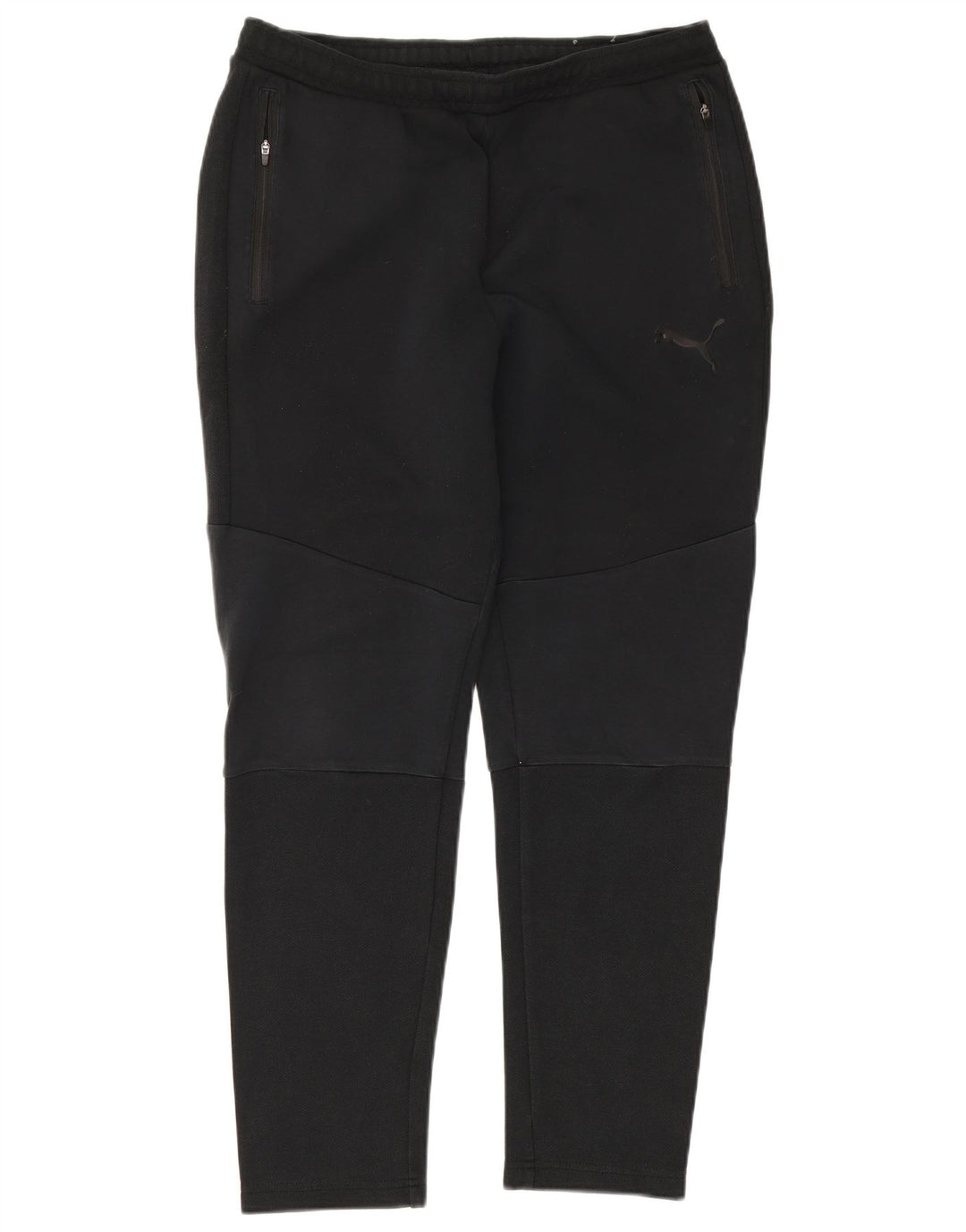 PUMA Mens Tracksuit Trousers Large  Black Cotton