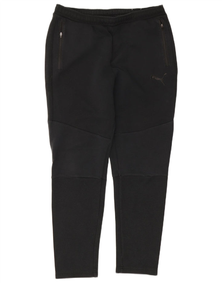 PUMA Mens Tracksuit Trousers Large  Black Cotton