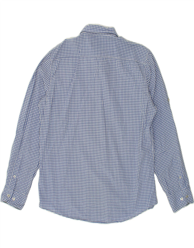 MASSIMO DUTTI Mens Shirt Large Blue Gingham | Vintage Massimo Dutti | Thrift | Second-Hand Massimo Dutti | Used Clothing | Messina Hembry 