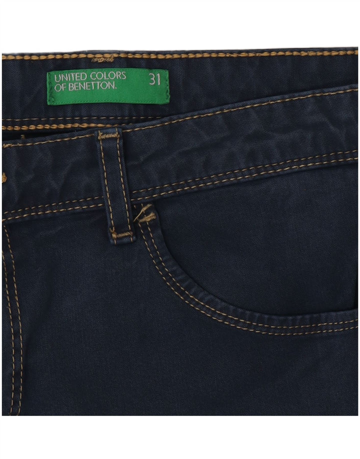 Benetton Womens Skinny Jeans W31 L30 Navy Blue
