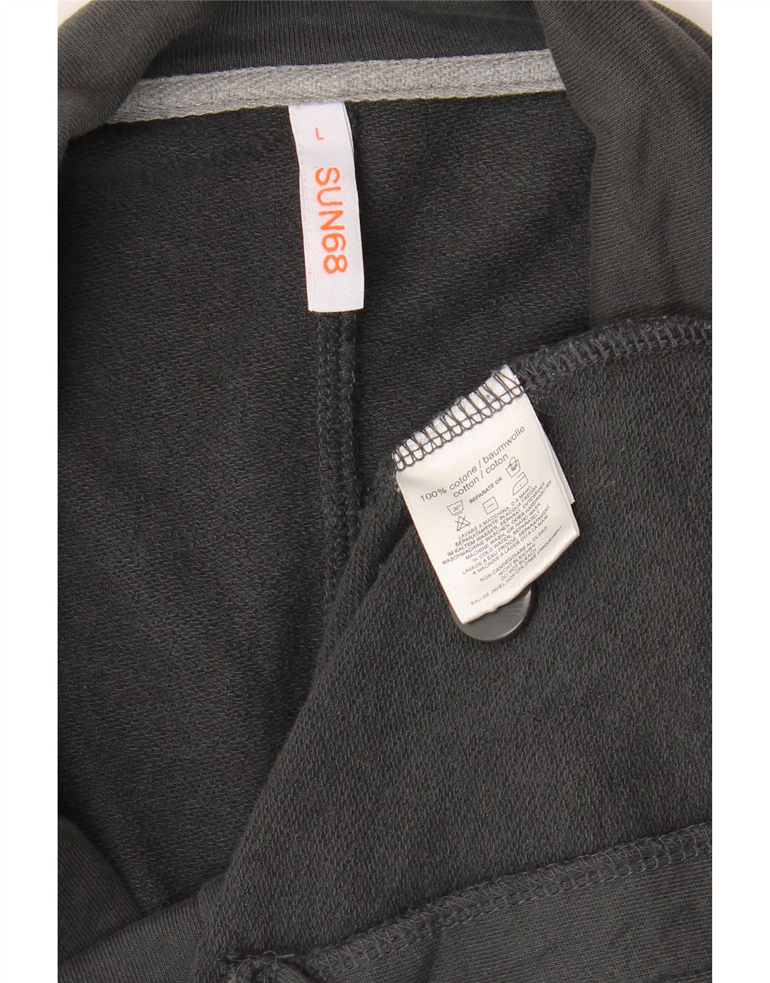 Sun68 Mens 2 Button Blazer Jacket UK 40 Large Grey Cotton