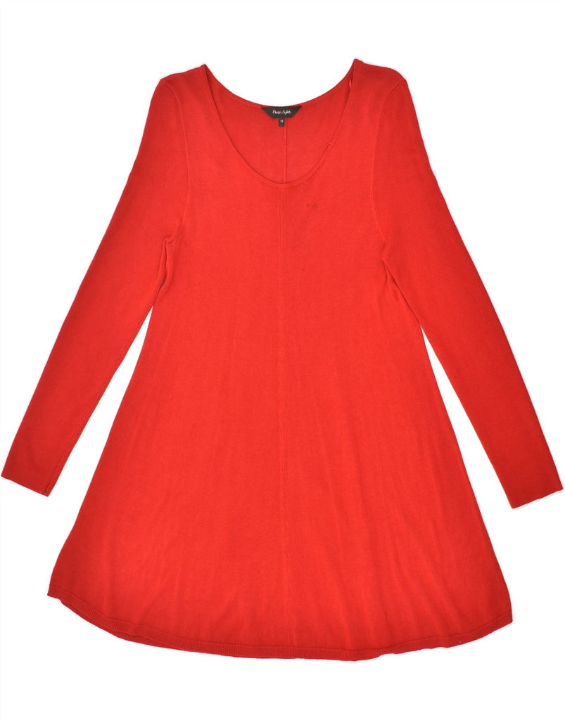 PHASE EIGHT Womens Long Sleeve Jumper Dress UK 14 Medium Red | Vintage Phase Eight | Thrift | Second-Hand Phase Eight | Used Clothing | Messina Hembry 