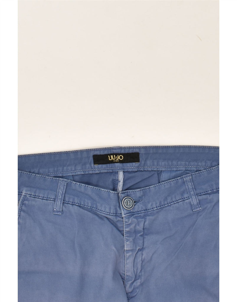 LIU JO Mens Tapered Casual Trousers W32 L31 Blue | Vintage Liu Jo | Thrift | Second-Hand Liu Jo | Used Clothing | Messina Hembry 