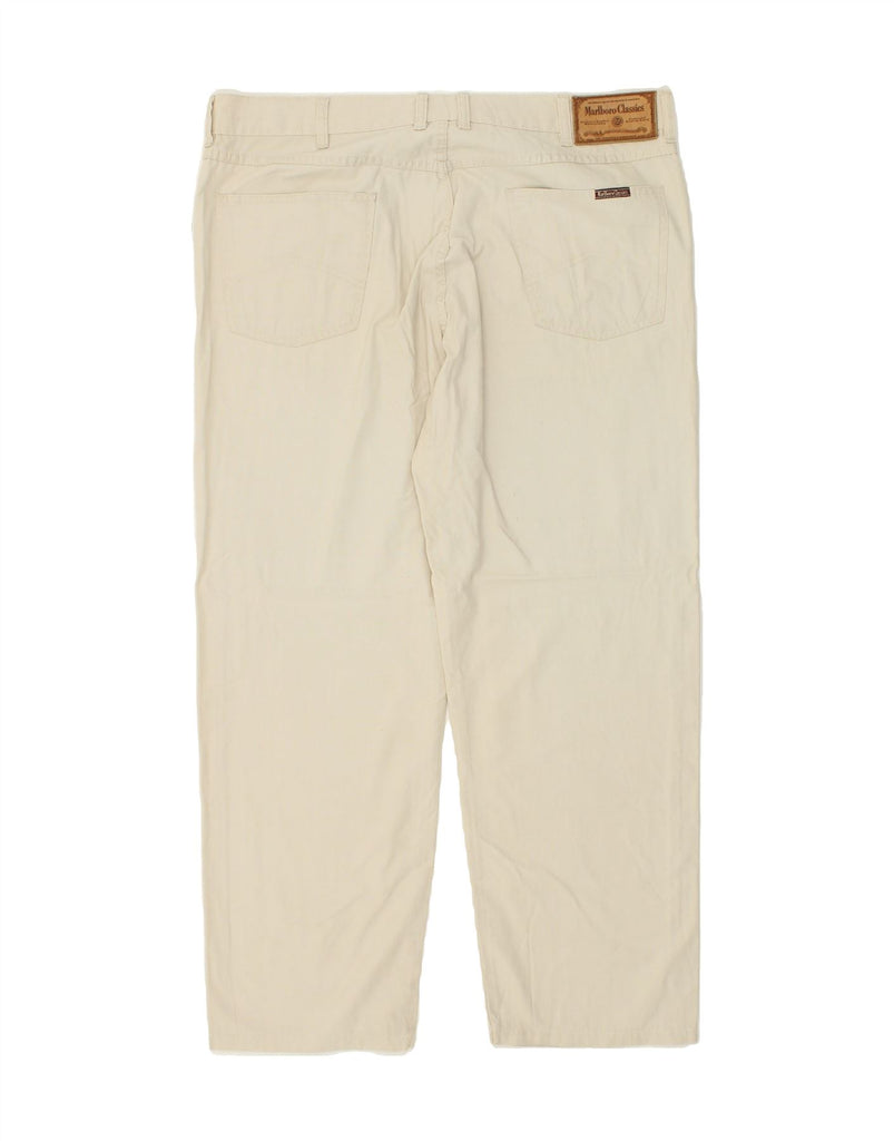 MARLBORO CLASSICS Mens Straight Casual Trousers W40 L29  Beige Cotton | Vintage Marlboro Classics | Thrift | Second-Hand Marlboro Classics | Used Clothing | Messina Hembry 