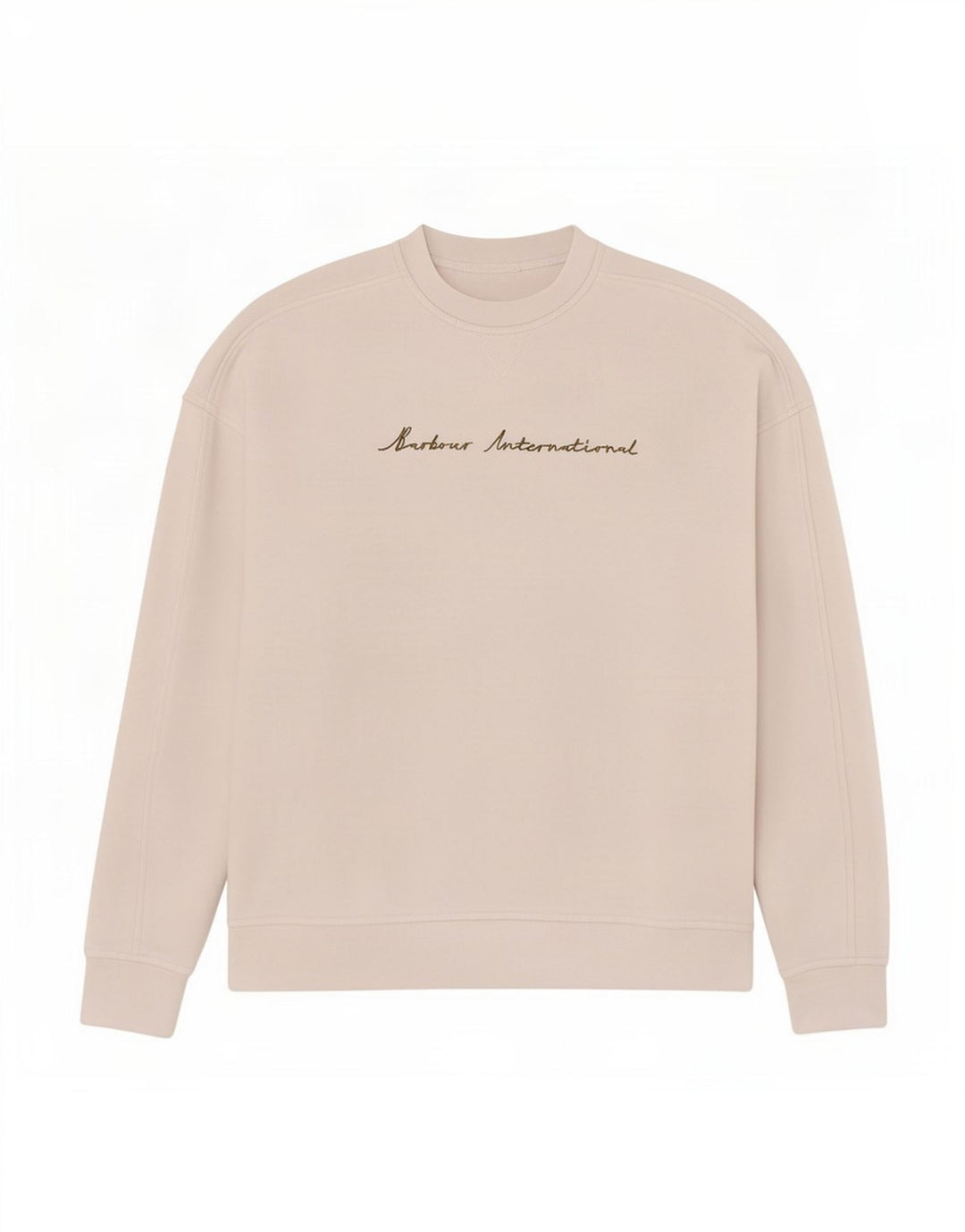 Barbour Womens Graphic Oversized Sweatshirt Jumper UK 10 Small White Cotton
