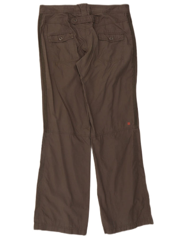 Adidas Womens Straight Chino Trousers UK 12 Medium W30 L30 Grey Cotton