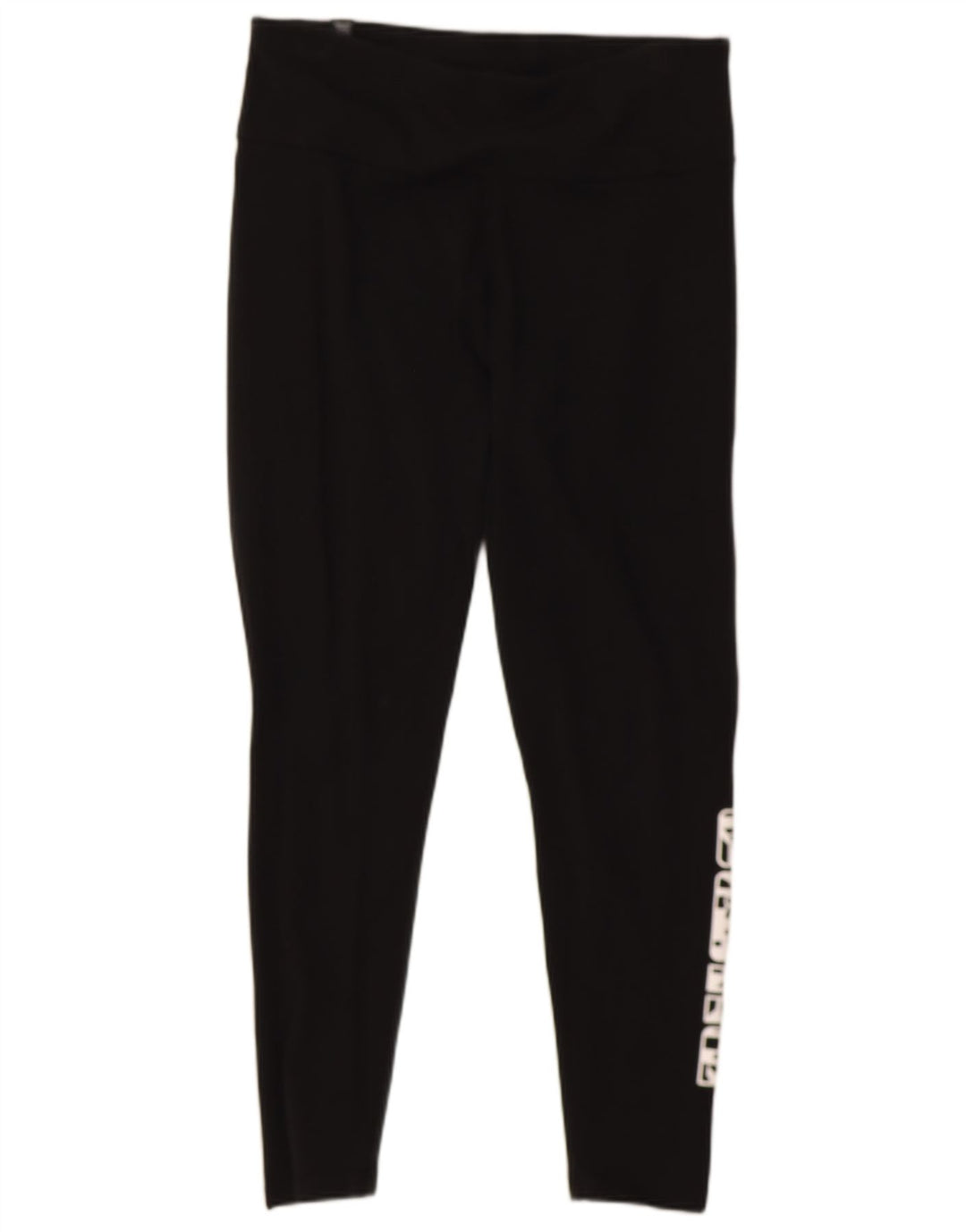 Puma Womens Graphic Crop Leggings UK 12 Medium Black Cotton