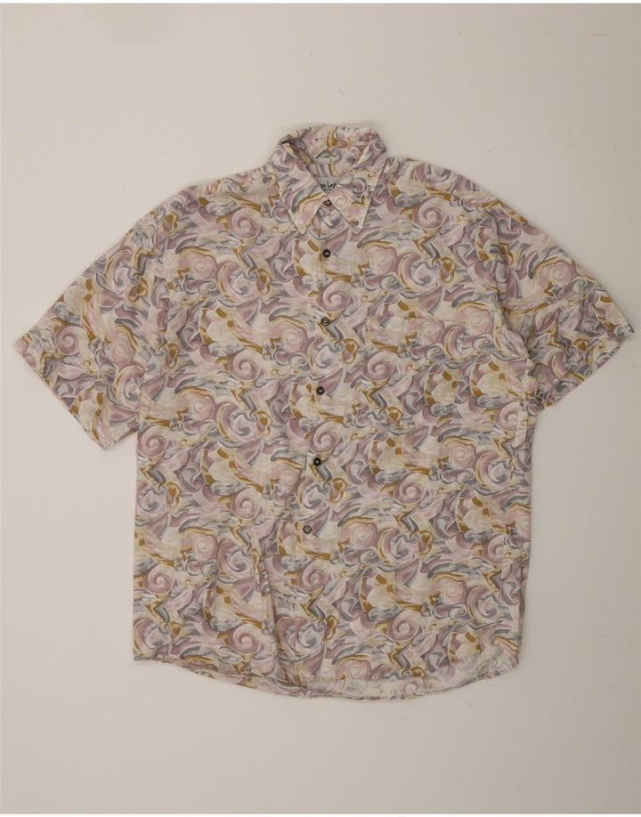 VINTAGE Mens Abstract Pattern Shirt Size 45/46 XL Multicoloured Vintage Vintage and Second-Hand Vintage from Messina Hembry 