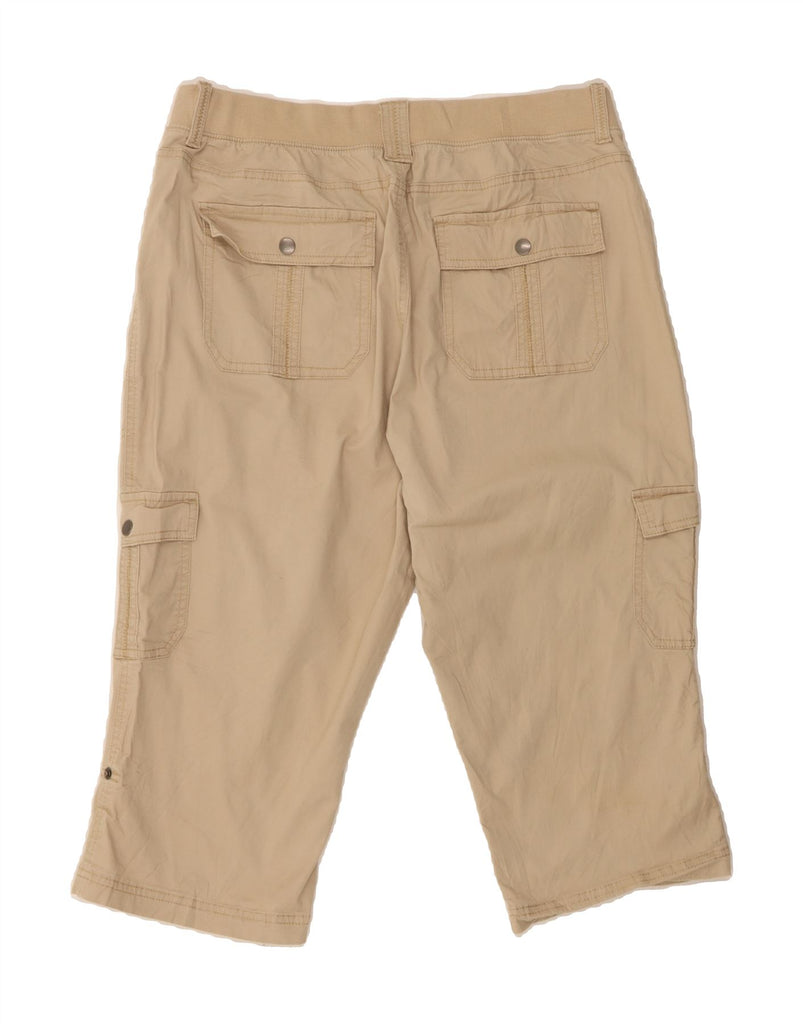 LEE Womens Relaxed Fit Capri Cargo Trousers US 18 2XL W36 L18 Beige Cotton Vintage Lee and Second-Hand Lee from Messina Hembry 