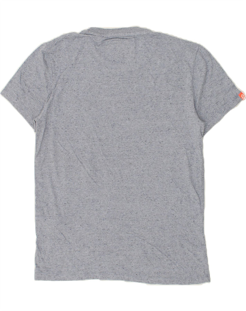 SUPERDRY Mens T-Shirt Top Large Grey Flecked Cotton Vintage Superdry and Second-Hand Superdry from Messina Hembry 