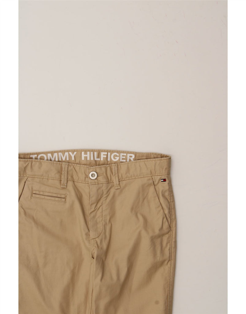 TOMMY HILFIGER Boys Slim Chino Trousers 13-14 Years W27 L26 Beige Cotton Vintage Tommy Hilfiger and Second-Hand Tommy Hilfiger from Messina Hembry 