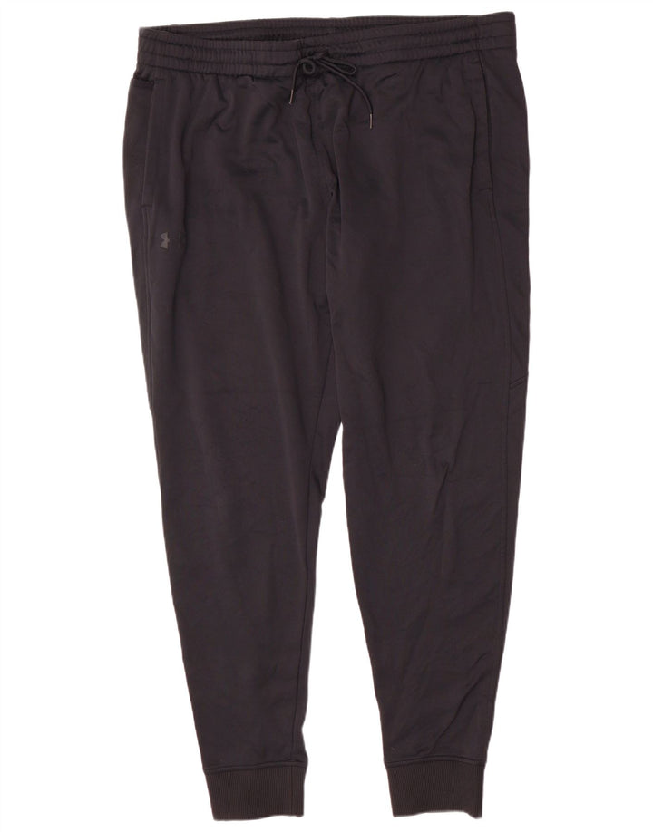 Under Armour Mens Tall Tracksuit Trousers Joggers 3XL Black Polyester