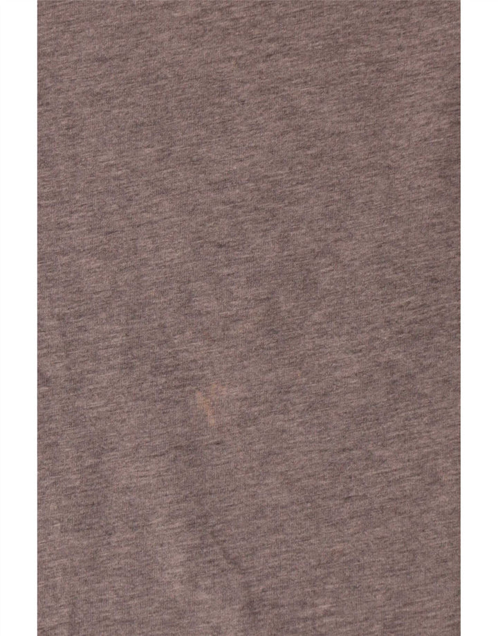Fred Perry Mens Graphic T-Shirt Top Medium Grey Flecked Cotton