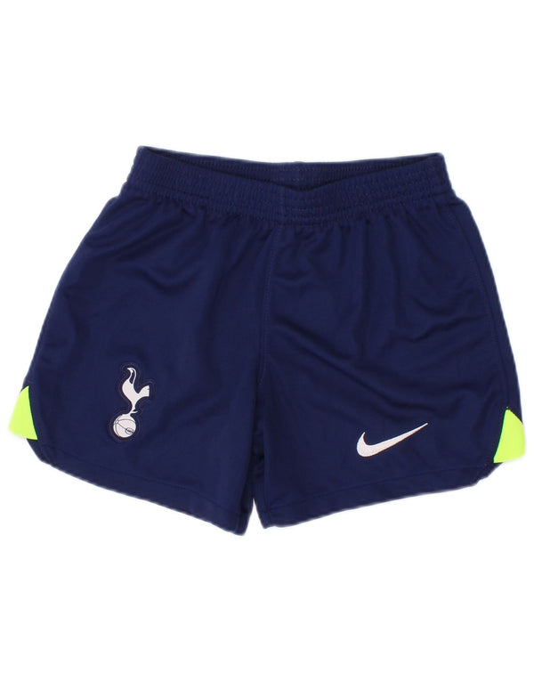 Nike Boys Tottenham Hotspur Sport Shorts 6-7 Years XS Navy Blue Colourblock