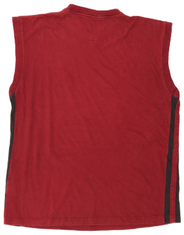 Starter Mens Vest Top XL Burgundy Cotton