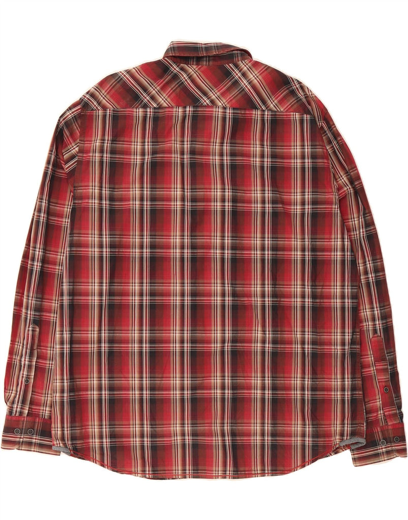 MARLBORO CLASSICS Mens Slim Fit Shirt 4XL Red Check Cotton Vintage Marlboro Classics and Second-Hand Marlboro Classics from Messina Hembry 