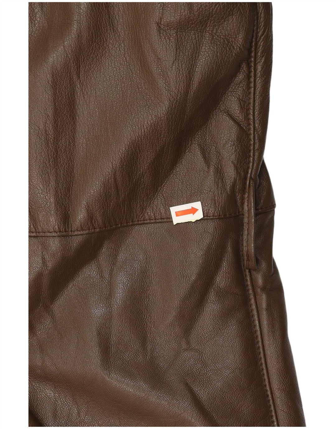 VINTAGE Mens Leather Coat UK 38 Medium Brown