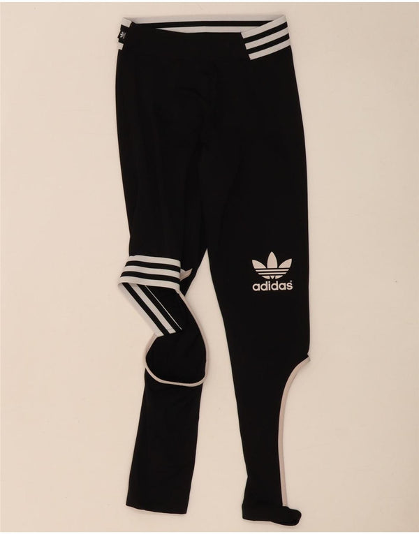 Adidas Womens Rita Ora Leggings UK 8 Small  Black Colourblock Polyester