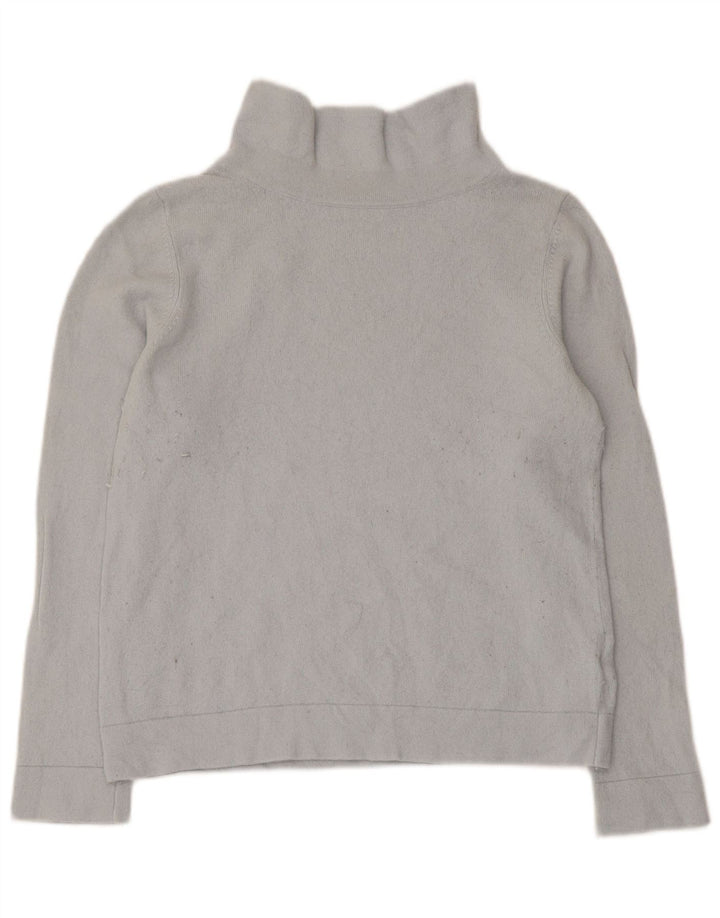 Hobbs Womens Roll Neck Jumper Sweater UK 14 Large Grey Wool