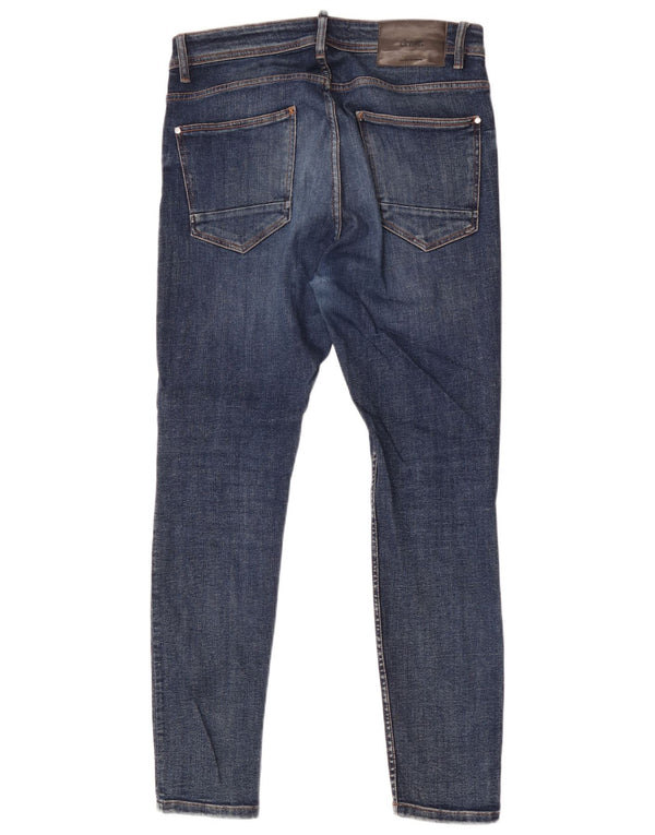 Zara Mens Skinny Jeans EU 42 Large W32 L31 Blue Cotton