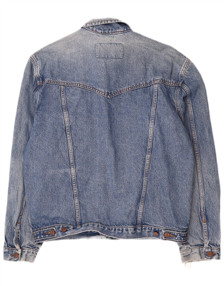 WRANGLER Mens Denim Jacket UK 40 Large Blue Cotton