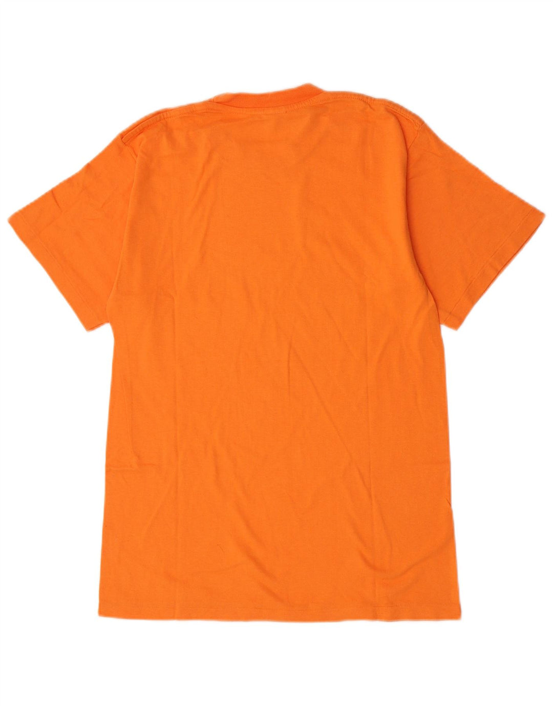 Champion Mens Graphic T-Shirt Top Medium Orange Cotton