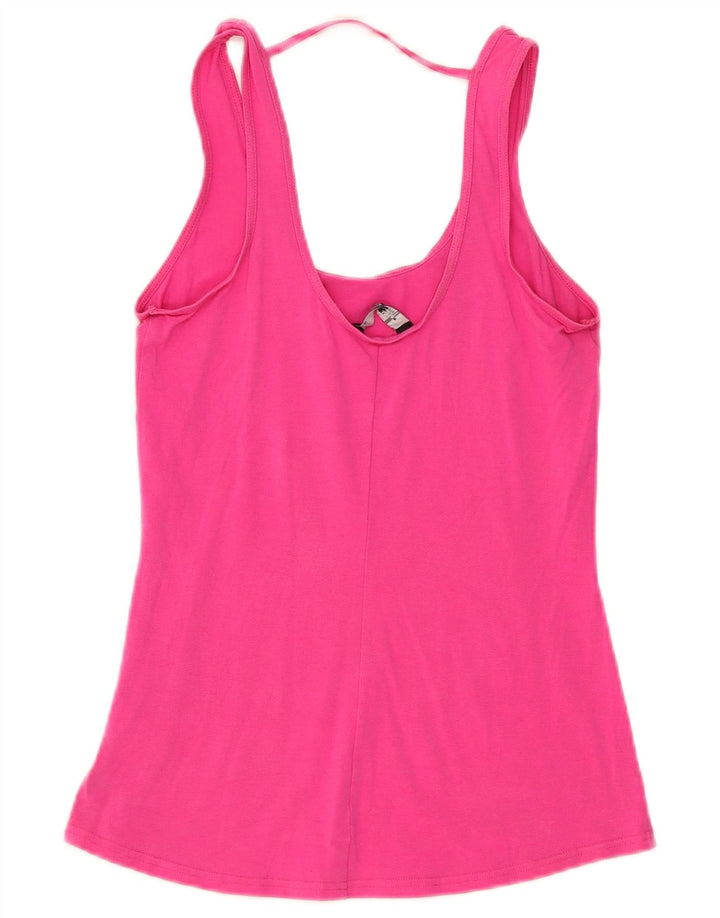 The North Face Womens Vest Top UK 8 Small Pink Cotton