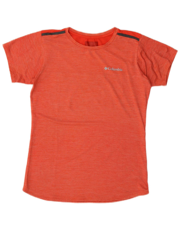 Columbia Womens T-Shirt Top UK 16 Large Orange Polyester