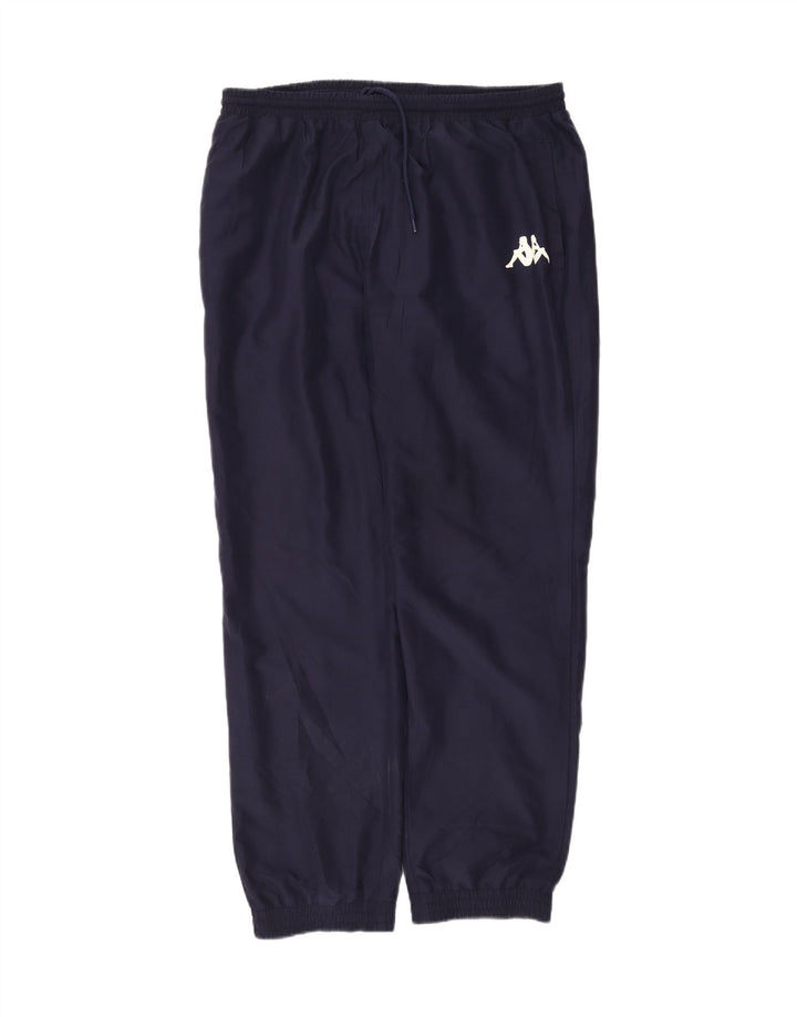 KAPPA Mens Graphic Tracksuit Trousers Joggers 2XL  Navy Blue Polyester