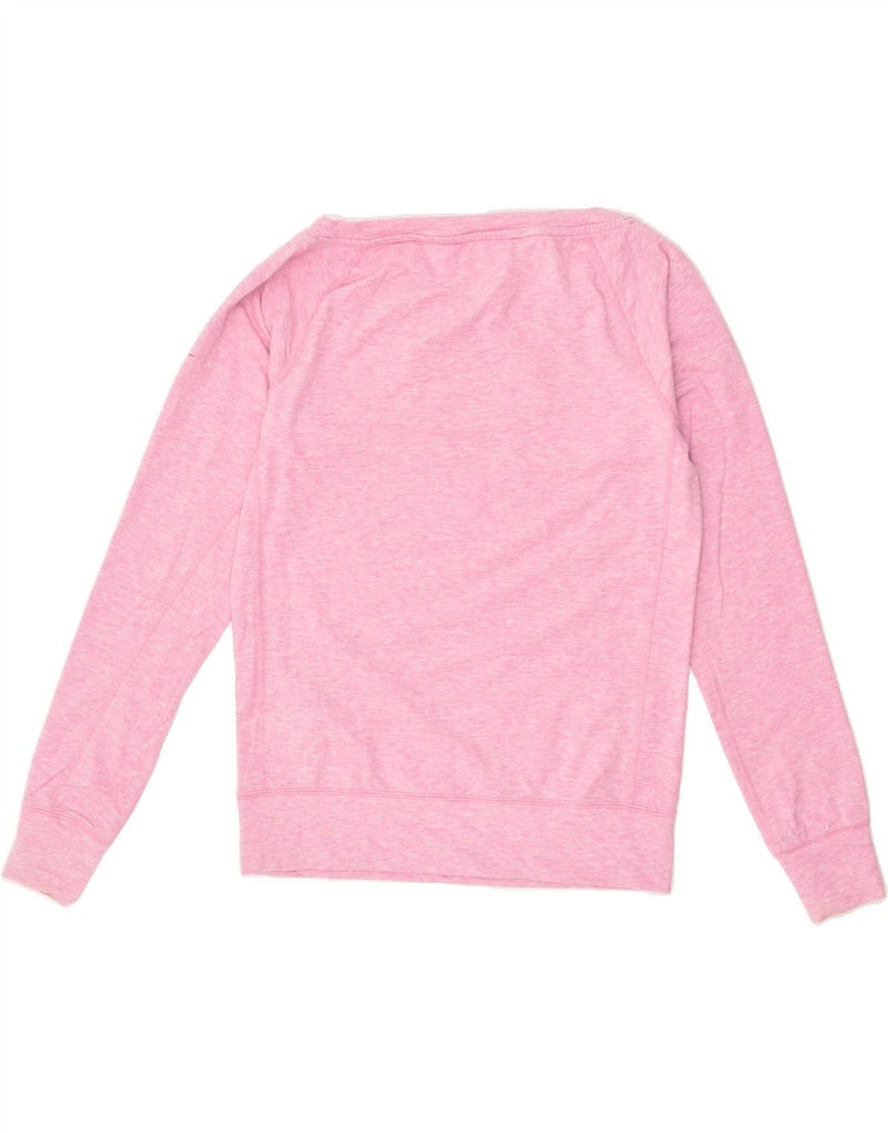 NIKE Womens Dri Fit Oversized Sweatshirt Jumper UK 10 Small Pink Cotton Vintage Nike and Second-Hand Nike from Messina Hembry 