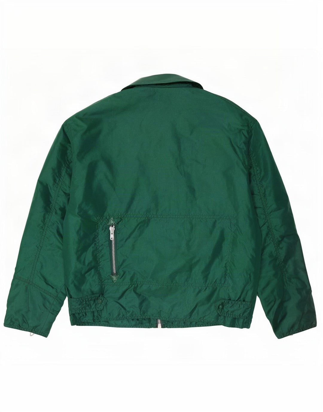 Vintage Mens Bomber Jacket UK 40 Large Green Nylon
