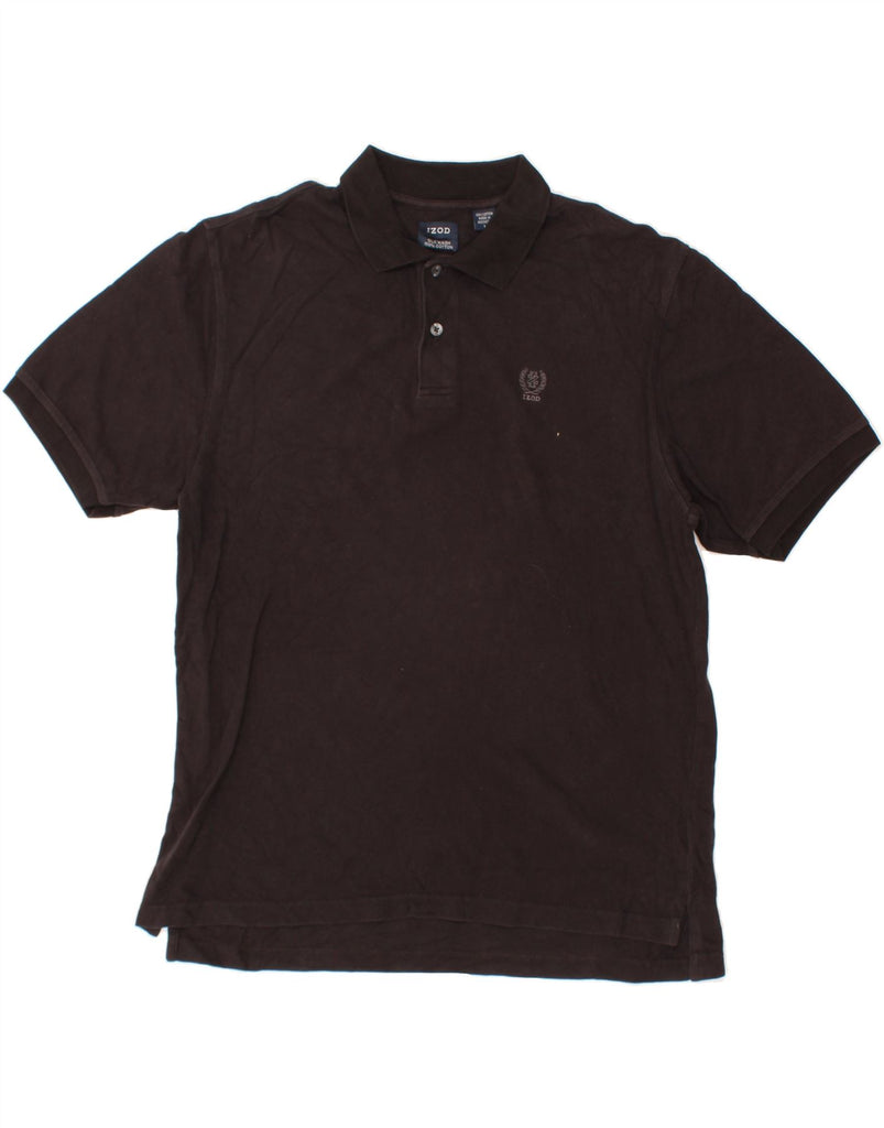 IZOD Mens Polo Shirt Large Black Cotton Vintage Izod and Second-Hand Izod from Messina Hembry 