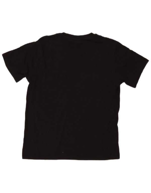 Champion Mens Graphic T-Shirt Top Medium Black