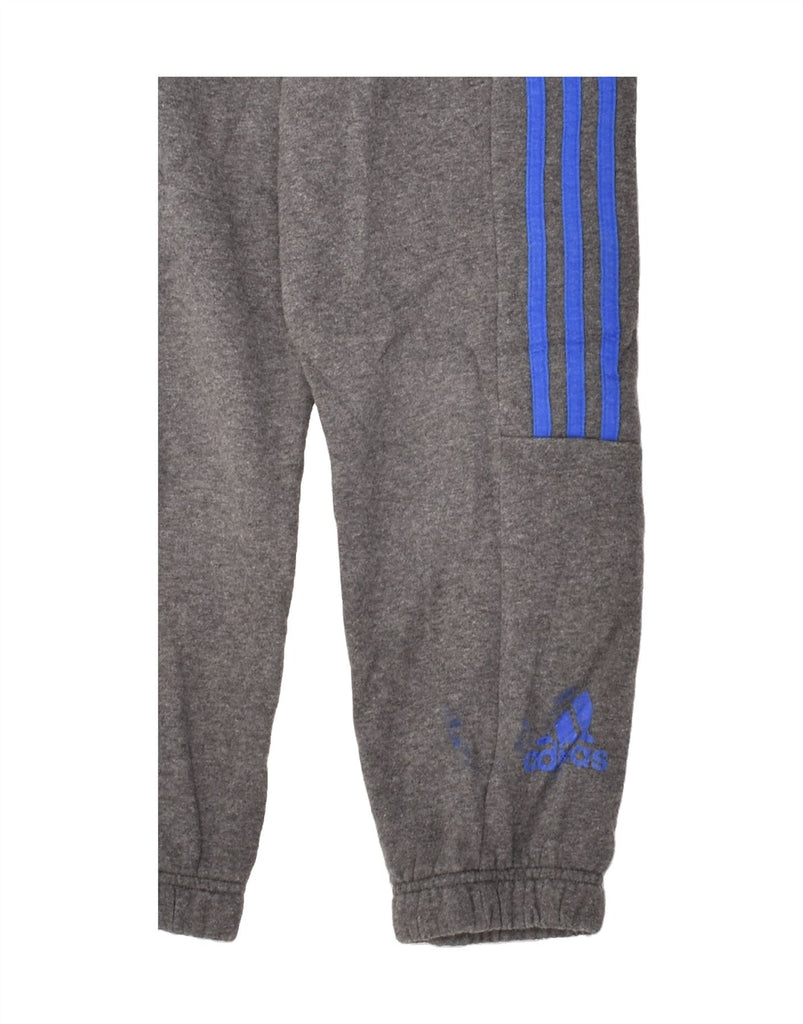 ADIDAS Boys Graphic Tracksuit Trousers Joggers 7-8 Years Grey Cotton | Vintage Adidas | Thrift | Second-Hand Adidas | Used Clothing | Messina Hembry 