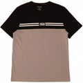 JACK & JONES Mens T-Shirt Top 2XL Grey Colourblock