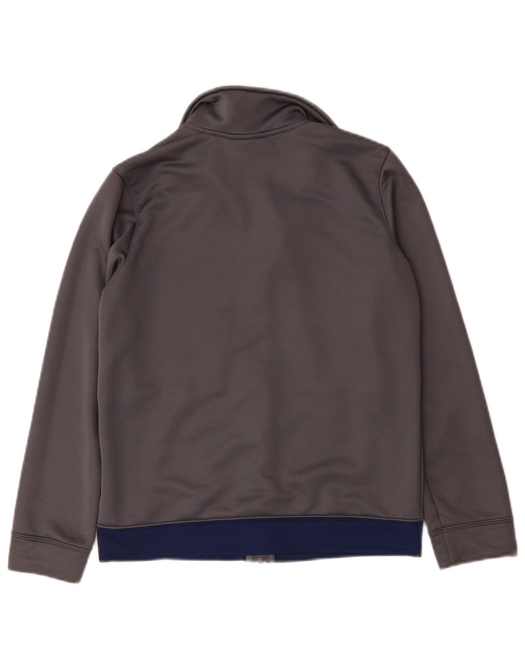 Nike Boys Tracksuit Top Jacket 12-13 Years Large Grey Colourblock Polyester
