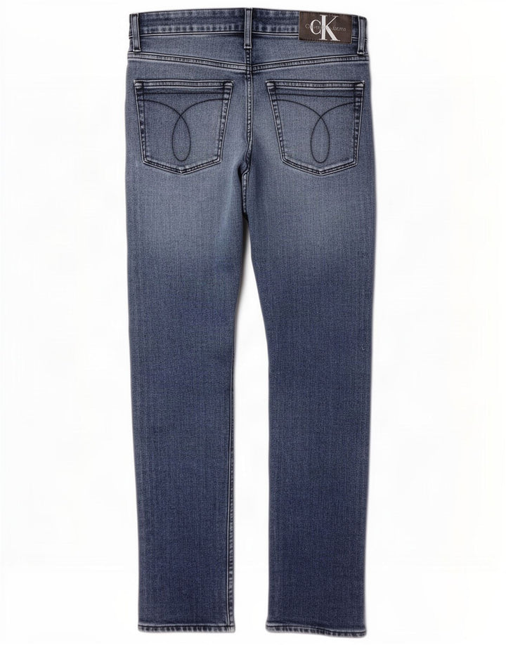 Calvin Klein Mens Slim Jeans W29 L32 Blue Cotton
