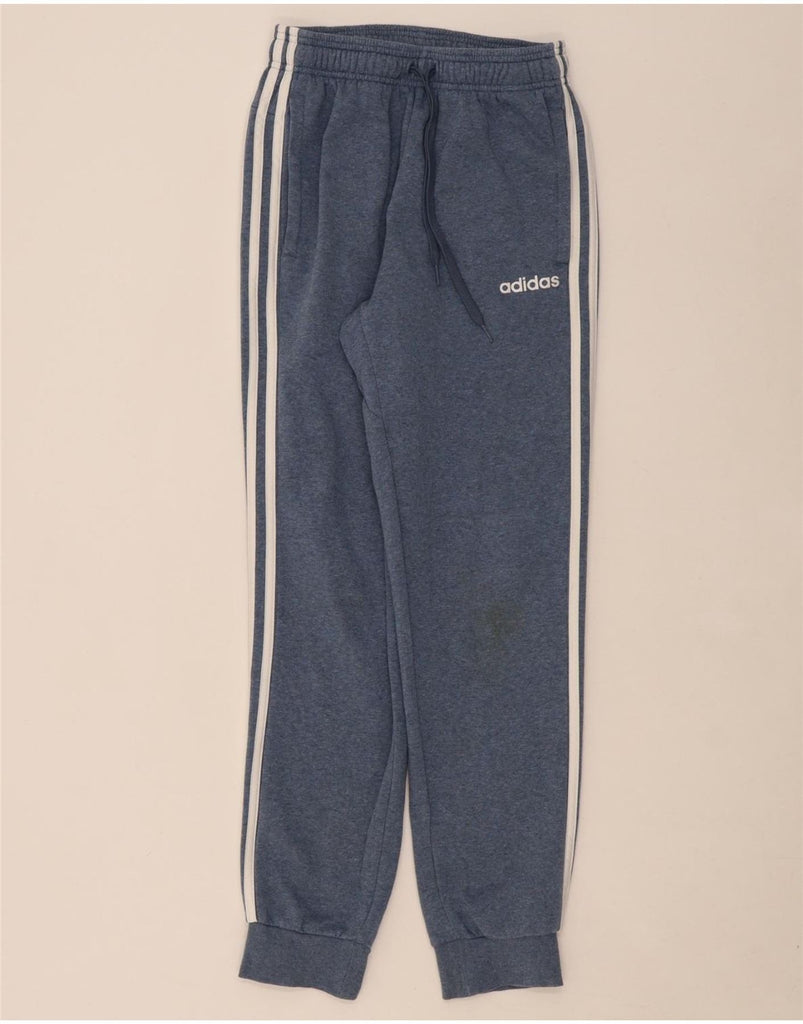 ADIDAS Mens Tracksuit Trousers Joggers Small Blue Cotton Vintage Adidas and Second-Hand Adidas from Messina Hembry 