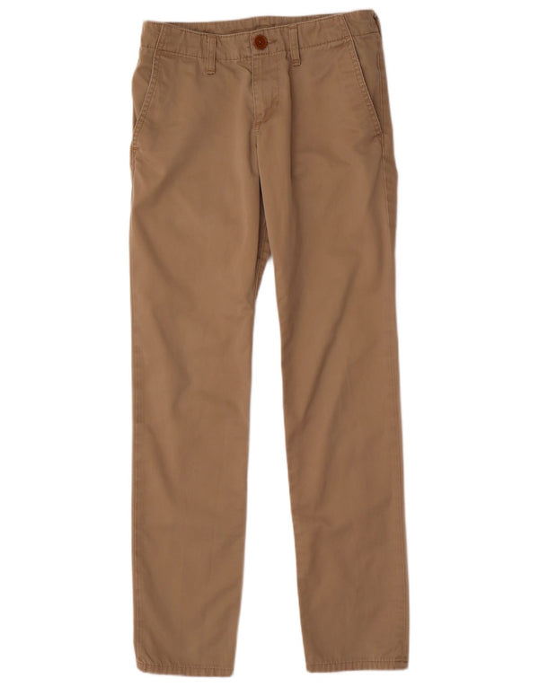 Carhartt Mens Slim Chino Trousers W28 L32 Beige Polyester