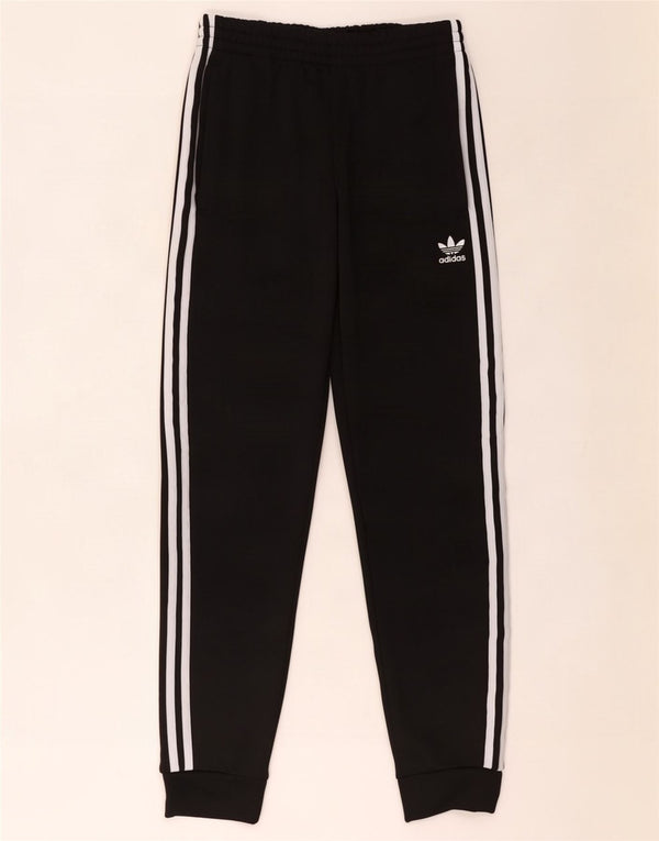Adidas Mens Tracksuit Trousers Joggers Small Black Polyester