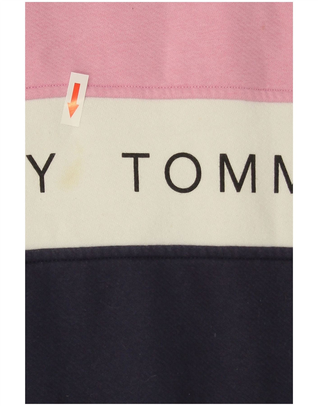 Tommy Hilfiger Womens Graphic Sweatshirt Jumper UK 10 Small Pink