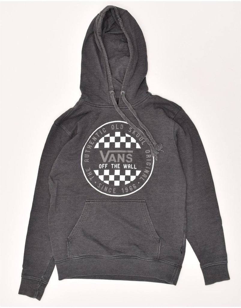 VANS Mens Graphic Hoodie Jumper XS Grey | Vintage Vans | Thrift | Second-Hand Vans | Used Clothing | Messina Hembry 