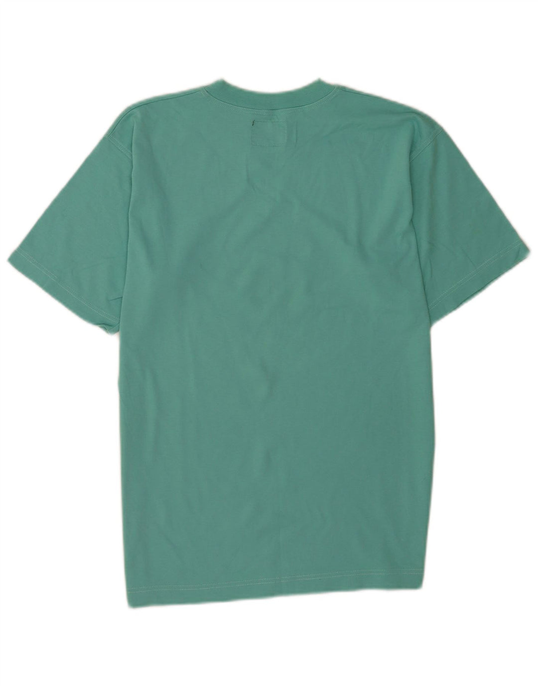 Vagabond Mens Graphic T-Shirt Top Small Turquoise Cotton