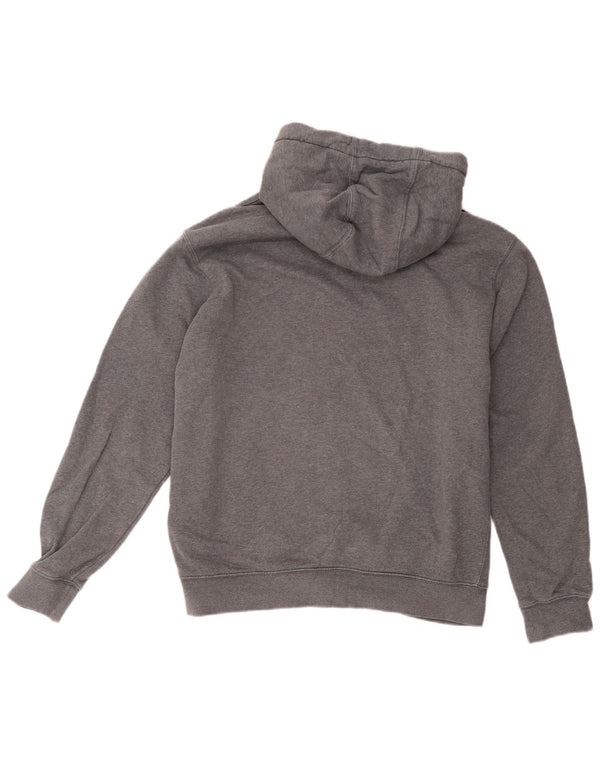 Nike Womens Hoodie Jumper UK 16 Large Grey Cotton