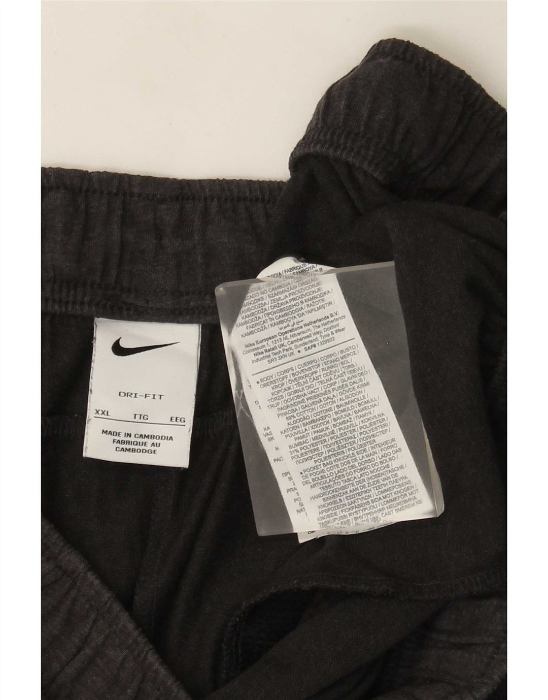 Nike Mens Dri Fit Sport Shorts 2XL Grey Cotton