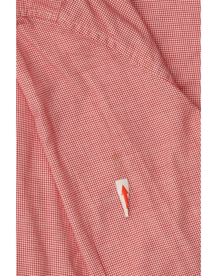 Tommy Hilfiger Mens Mauritius Shirt Large Red Check Cotton