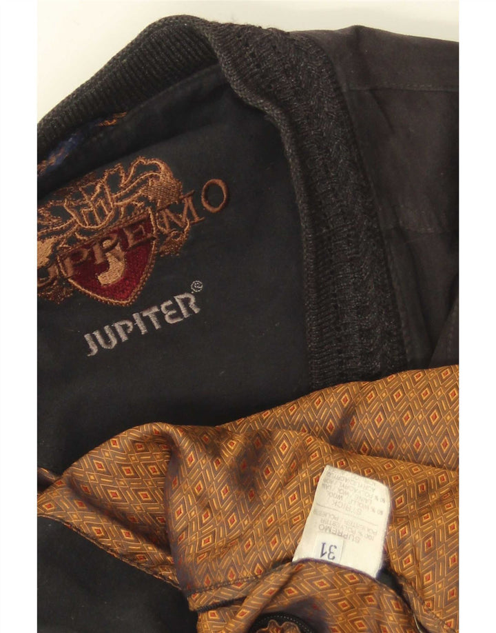 Jupiter Mens Bomber Jacket UK 44 2XL Black Polyester