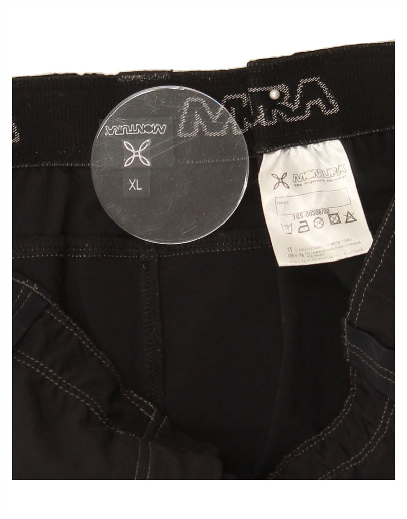 MONTURA Womens Straight Casual Trousers XL W34 L34 Black Polyamide Vintage Montura and Second-Hand Montura from Messina Hembry 